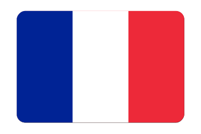 France flag (bevelled) clipart