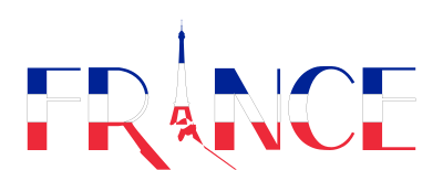 France Typography clipart