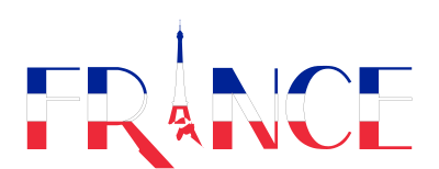 France Typography Enhanced clipart