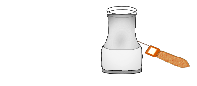 FRASCO COM PINCEL clipart