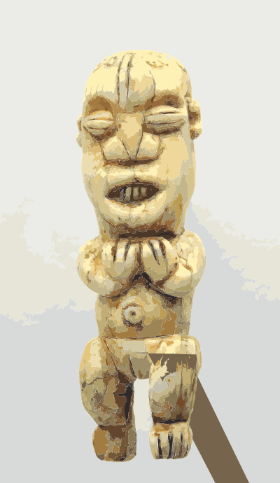 Frauenfigur, Amulett mu po, Kameruner Grasland, Bamunkung; im Staedtischen Museum Braunschweig clipart