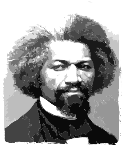 Frederick Douglass Portrait clipart