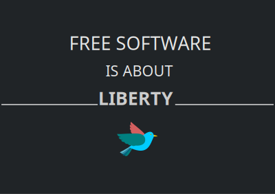 Free Software is about Freedom clipart