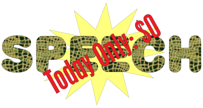 Free Speech: Today Only $0 clipart