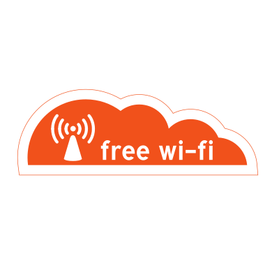 Free Wi-Fi signal sticker clipart