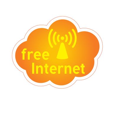 Free Wi-Fi sticker clip art clipart
