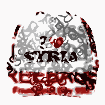 Freebassel Day 993 I Love Syria Hat clipart