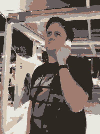 FREEBASSEL friend Giorgos on phone clipart