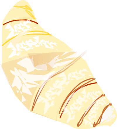 French butter croissant clipart