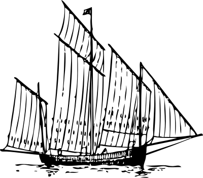 French Chasse marée 1800 clipart