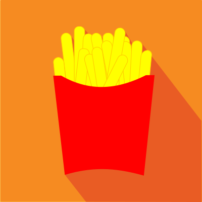 French Fries Icon clipart