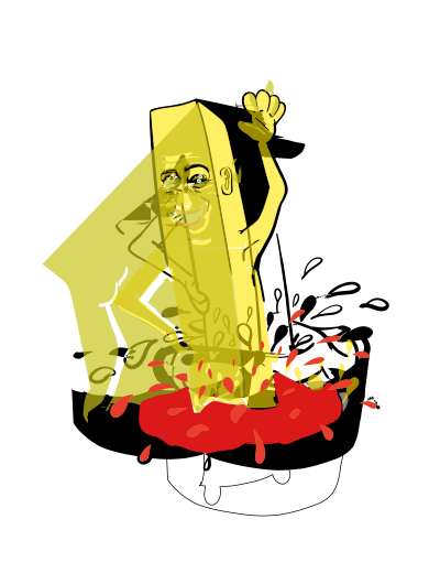 French Fry with Ketchup clipart