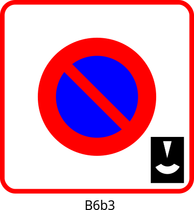 French Road Sign B6b3 clipart