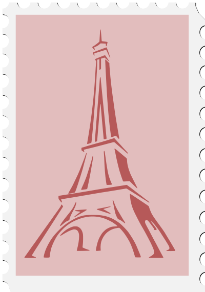 French stamp clipart
