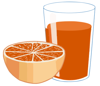 Fresh Orange Juice clipart