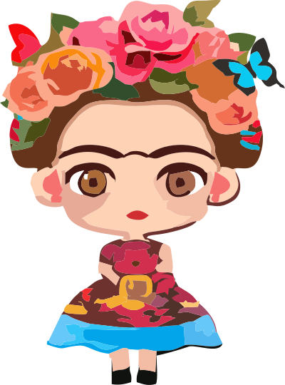 Frida Kahlo 4 clipart