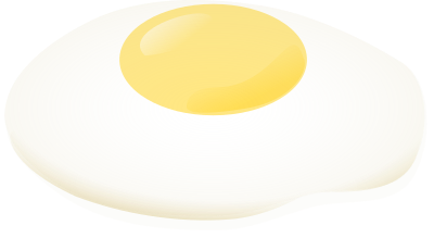 Fried egg clipart