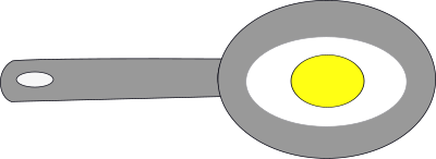 Fried egg clipart