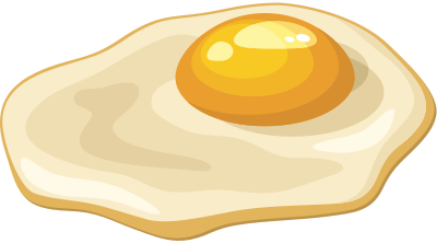 Fried egg clipart