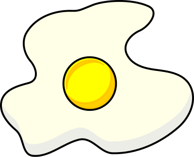 Fried egg clipart