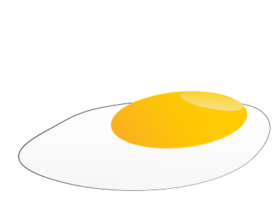 Fried egg. clipart