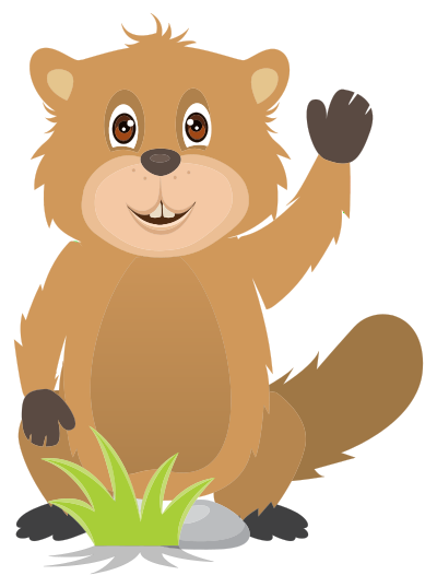 Friendly Beaver clipart