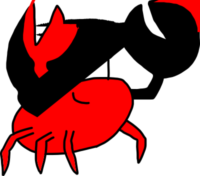 Friendly crab clipart