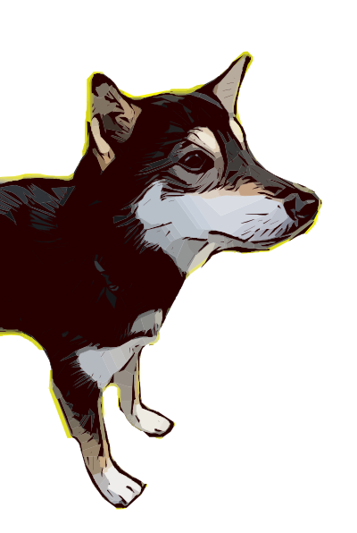 Friendly Dog Colour clipart