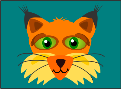 Friendly lynx clipart