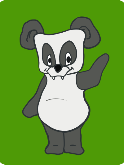Friendly Panda clipart
