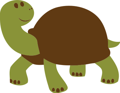 Friendly turtle or tortoise clipart