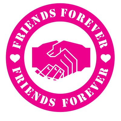 Friends forever sticker clipart