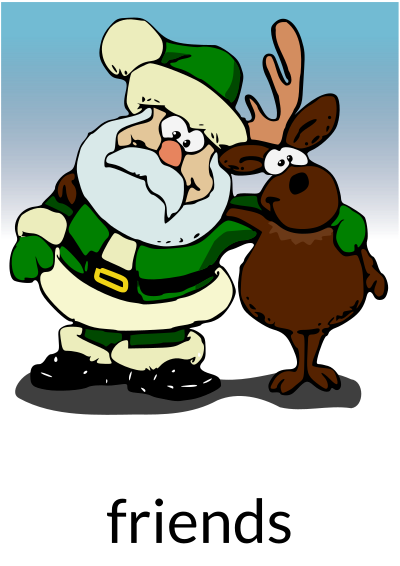 Friends recolored clipart