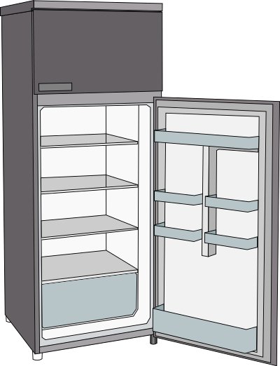 Frigorifero - Refrigerator clipart