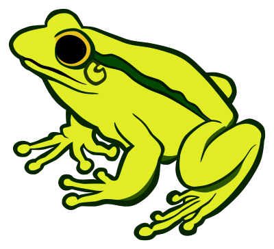 Frog - coloured clipart