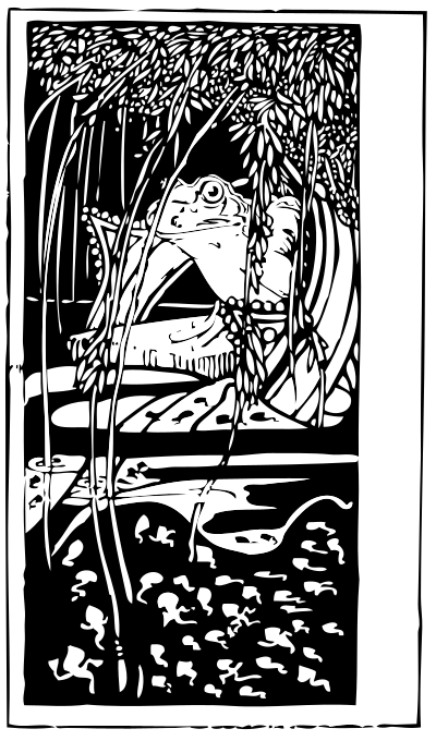 Frog king clipart