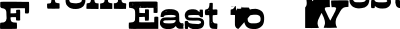 From East to West - Text clipart