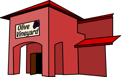 Front of restaurant clipart