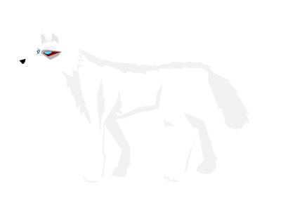 Frost wolf without background clipart