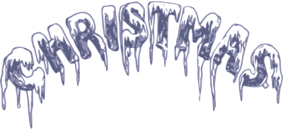 Frozen Christmas Text clipart