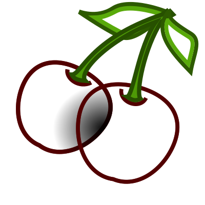 Fruit-cherries clipart