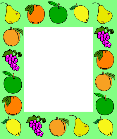 Fruit frame 2 clipart