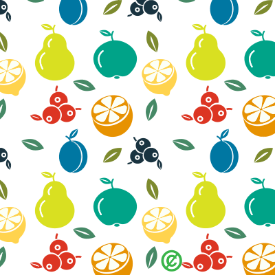 Fruit Pattern Background clipart