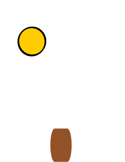 Fruit tree 4, yellow clipart