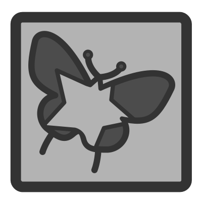 Ft001 star butterfly clipart