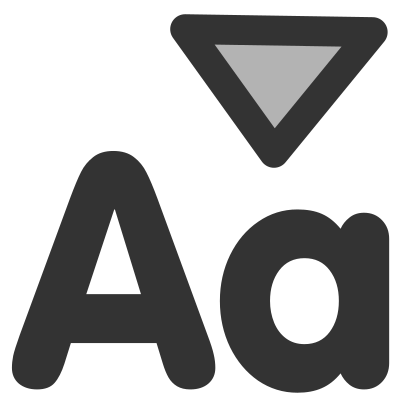Ftfontsizedown clipart