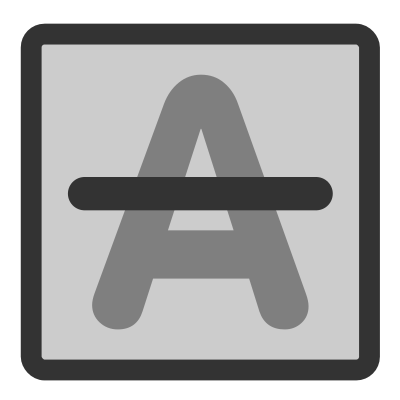 Ftstrikethrough clipart