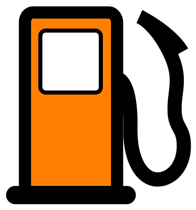 Fuel pump map POI clipart