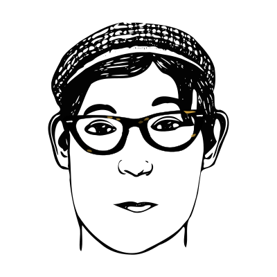 Fukutaro with eyeglasses clipart