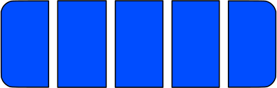Full battery level blue clipart